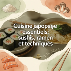 Cuisine japonaise essentiels: sushis, ramen et techniques