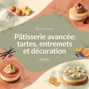 Pâtisserie avancée: tartes, entremets et décoration