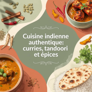 Cuisine indienne authentique: curries, tandoori et épices