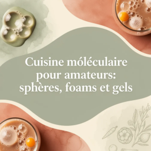 Cuisine moléculaire pour amateurs: sphères, foams et gels