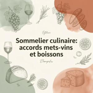 Sommelier culinaire: accords mets-vins et boissons