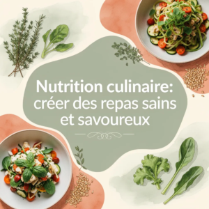 Nutrition culinaire: créer des repas sains et savoureux