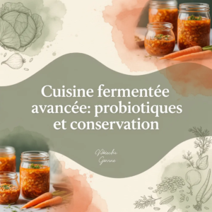 Cuisine fermentée avancée: probiotiques et conservation