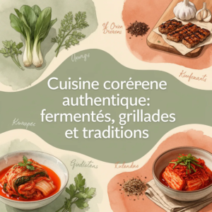 Cuisine coréenne authentique: fermentés, grillades et traditions