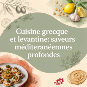 Cuisine grecque et levantine: saveurs méditerranéennes profondes