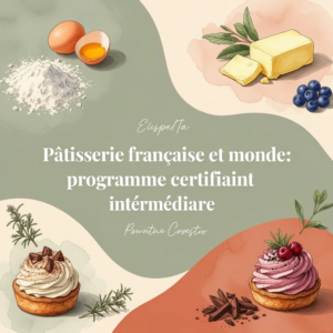 Pâtisserie française et monde: programme certifiant intermédiaire