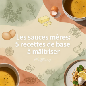 Les sauces mères: 5 recettes de base à maîtriser